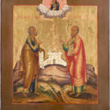 AN ICON SHOWING THE APOSTLES PETER AND PAUL - photo 1