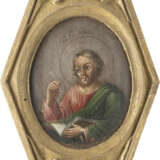 A LARGE ICON SHOWING ST. LUKE THE EVANGELIST - photo 1