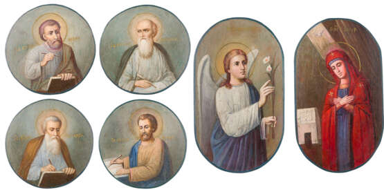 SIX ICONS FROM A ROYAL DOOR OF AN ICONOSTASIS - photo 1