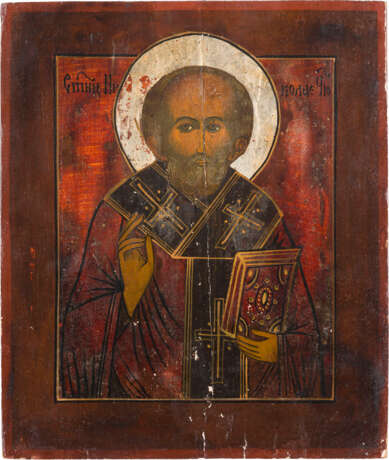 TWO ICONS: ST. NICHOLAS OF MYRA AND ST. JOHN, THEOLOGIAN IN SILENCE - фото 2