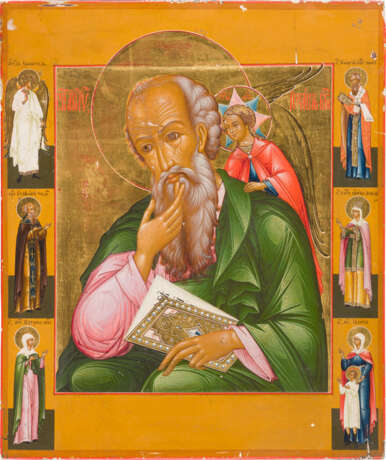 A LARGE AND FINE ICON SHOWING ST. JOHN THE THEOLOGIAN IN SILENCE - photo 1