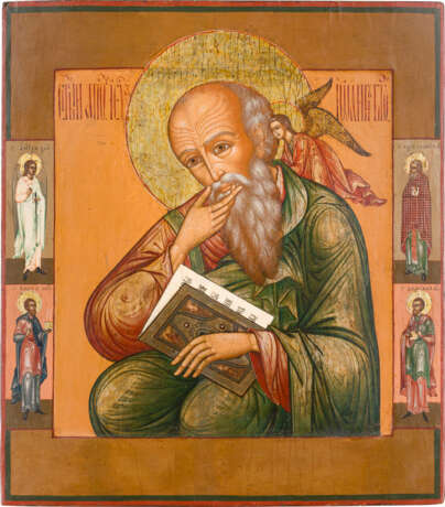 AN ICON SHOWING ST. JOHN, THEOLOGIAN IN SILENCE - фото 1