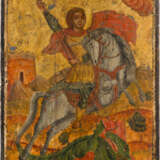 A VERY LARGE ICON SHOWING ST. GEORGE KILLING THE DRAGON - photo 1