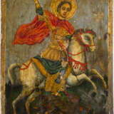 AN ICON SHOWING ST. GEORGE KILLING THE DRAGON - фото 1