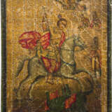 A MELCHITE ICON SHOWING ST. GEORGE KILLING THE DRAGON - фото 1
