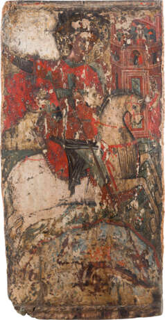 A MONUMENTAL ICON SHOWING ST. GEORGE KILLING THE DRAGON - photo 1