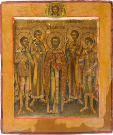 A FINE ICON SHOWING THE FIVE MARTYRS OF SEBASTE - photo 1