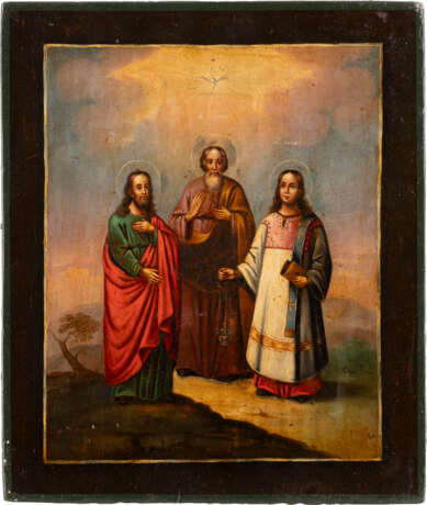 AN ICON SHOWING STS. SAMON, GURIY AND AVIV - photo 1