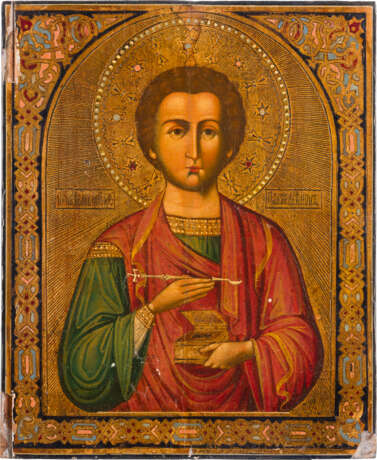 A SMALL ICON SHOWING ST. PANTELEIMON - photo 1