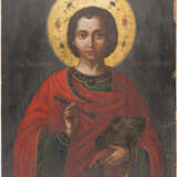 A VERY LARGE ICON SHOWING ST. PANTELEIMON - photo 1