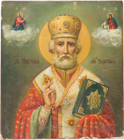 ZWEI IKONEN: HEILIGER BASILIUS DER GROSSE UND HEILIGER NIKOLAUS VON MYRA - Foto 2