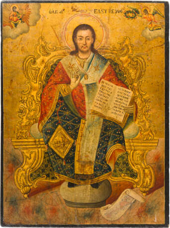 A VERY LARGE MELCHITE ICON SHOWING ST. ELEUTHERIOS - photo 1