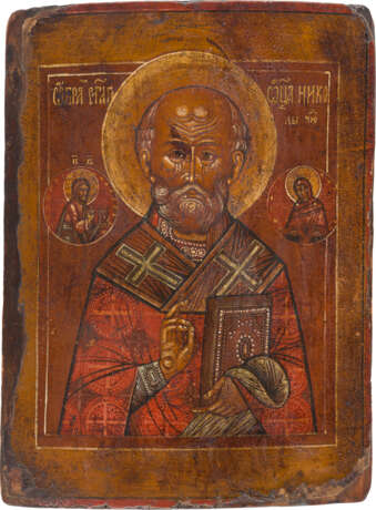 AN ICON SHOWING ST. NICHOLAS THE MIRACLE-WORKER - photo 1
