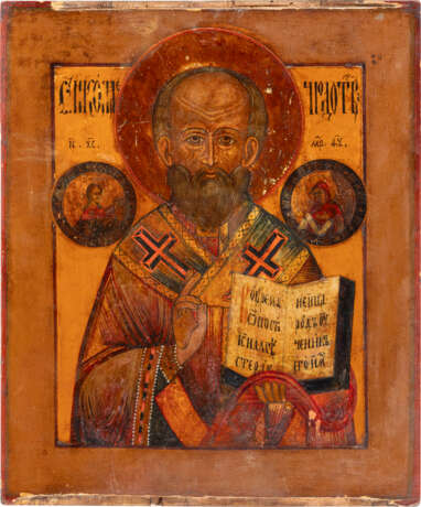 AN ICON SHOWING ST. NICHOLAS OF MYRA - photo 1