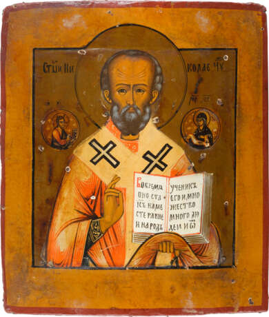 AN ICON SHOWING ST. NICHOLAS OF MYRA - photo 1