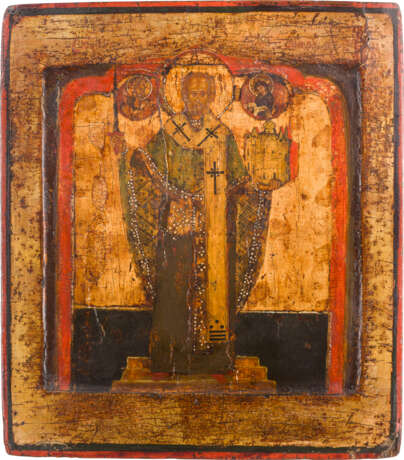 IKONE MIT DEM HEILIGEN NIKOLAUS VON MOSCHAISK - Foto 1