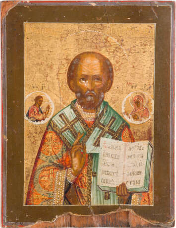 A SMALL ICON SHOWING ST. NICHOLAS OF MYRA - photo 1