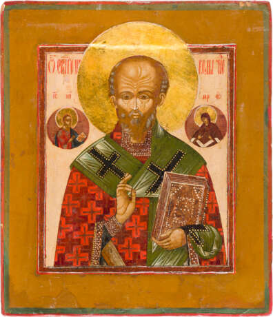 TWO ICONS SHOWING ST. NICHOLAS OF MYRA AND THE MOTHER OF GOD 'JOY TO ALL WHO GRIEVE' - photo 3