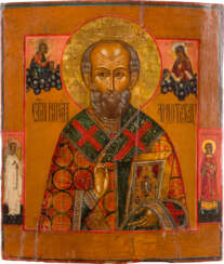 A SMALL ICON SHOWING ST. NICHOLAS OF MYRA