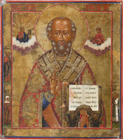 AN ICON SHOWING ST. NICHOLAS OF MYRA - фото 1