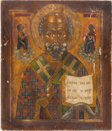 A LARGE ICON SHOWING ST. NICHOLAS OF MYRA - photo 1