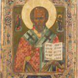A SMALL ICON SHOWING ST. NICHOLAS OF MYRA - photo 1