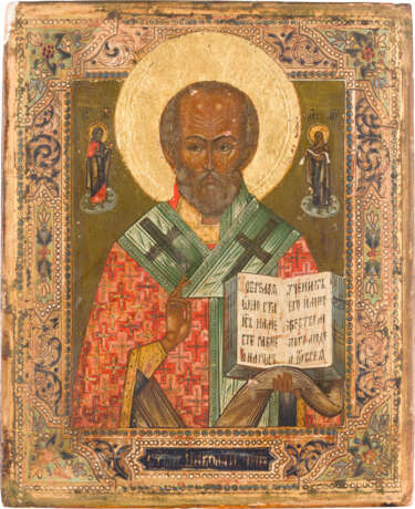 A SMALL ICON SHOWING ST. NICHOLAS OF MYRA - photo 1