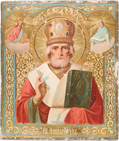 AN ICON SHOWING ST. NICHOLAS OF MYRA - photo 1