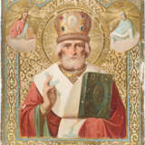 AN ICON SHOWING ST. NICHOLAS OF MYRA - photo 1