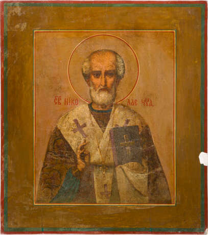 A LARGE ICON SHOWING ST. NICHOLAS OF MYRA - photo 1