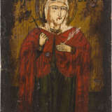 TWO ICONS SHOWING STS. STEPHEN AND BARBARA - photo 2