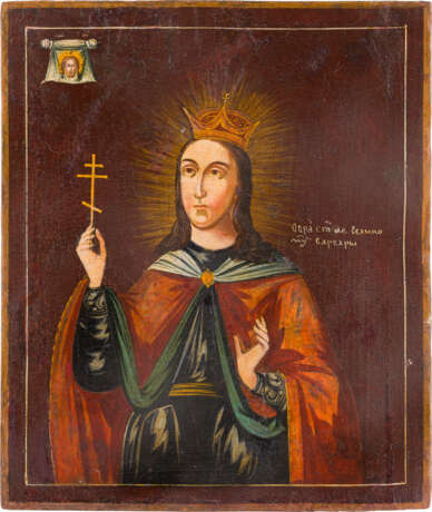 AN ICON SHOWING ST. BARBARA - photo 1