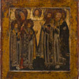 A FINE ICON SHOWING THE WONDER-WORKERS OF YAROSLAVL: ST. THEODORE WITH HIS SONS - фото 1
