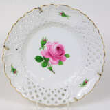 Meissen Zierteller *Rote Rose* - photo 1