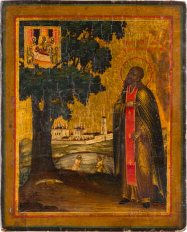 A SMALL ICON SHOWING ST. ADRIAN POZHEKONSKIY - photo 1