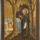 A SMALL ICON SHOWING ST. TIKHON OF KALUGA - photo 1
