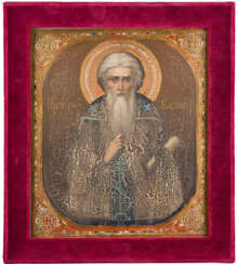 A RARE ICON SHOWING ST. JOHN CASSIAN