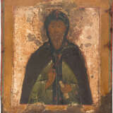 A SMALL ICON SHOWING A SAINT IN MONKISH ATTIRE - photo 1