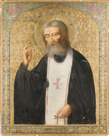 A MONUMENTAL ICON SHOWING ST. SERAPHIM OF SAROV - photo 1
