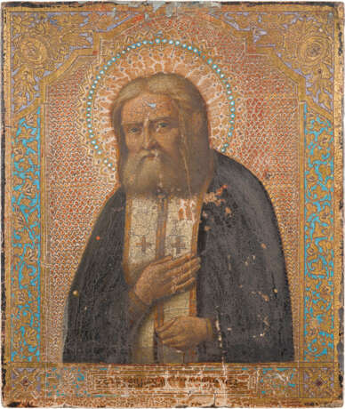 AN ICON SHOWING ST. SERAPHIM OF SAROV - photo 1