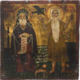 A MELKITE ICON SHOWING ST. ANTHONY AND PAUL - photo 1