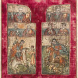 PAAR FLÜGEL EINES TRIPTYCHONS MIT DEN REITERHEILIGEN GEORG UND DEMETRIUS UND HEILIGEN - Foto 1