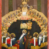 A LARGE AND RARE ICON SHOWING THE FIRST COUCIL OF NICAEA - фото 1