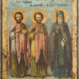 IKONE MIT DEN HEILIGEN KOSMAS, DAMIAN UND ANTHONIOS - Foto 1