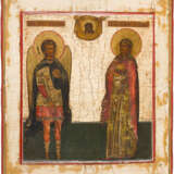 AN ICON SHOWING THE ARCHANGEL MICHAEL AND ST. BARBARA - photo 1
