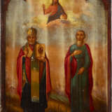 AN ICON SHOWING STS. NICHOLAS OF MYRA AND NIKIPHOR - photo 1