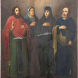 A LARGE ICON SHOWING FOUR SELECTED SAINTS - photo 1