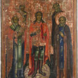 A MONUMENTALE ICON SHOWING THE ARCHANGEL MICHAEL FLANKED BY FOUR SELECTED SAINTS - photo 1