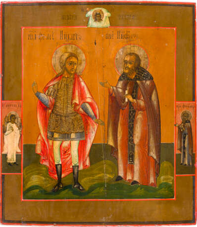 AN ICON SHOWING STS. NIKITA AND NIPHONT - photo 1