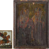 TWO ICONS: ST. DEMETRIUS AND TWO SAINTS - photo 1